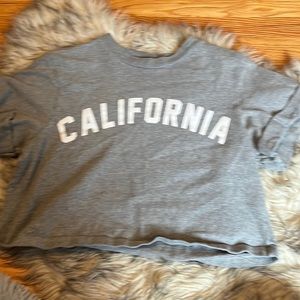 Cropped Grey Tee